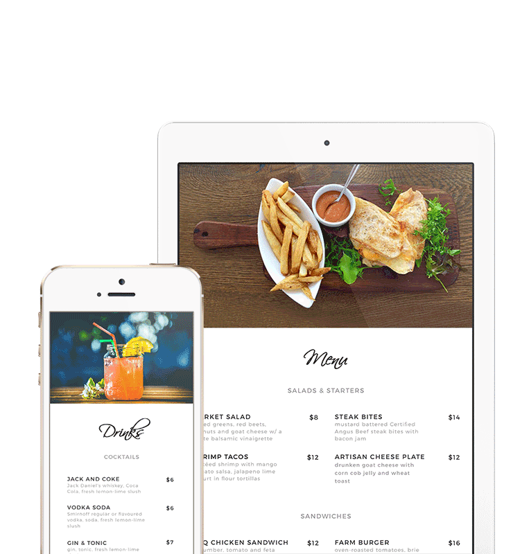 Website design tablet and phone mockup